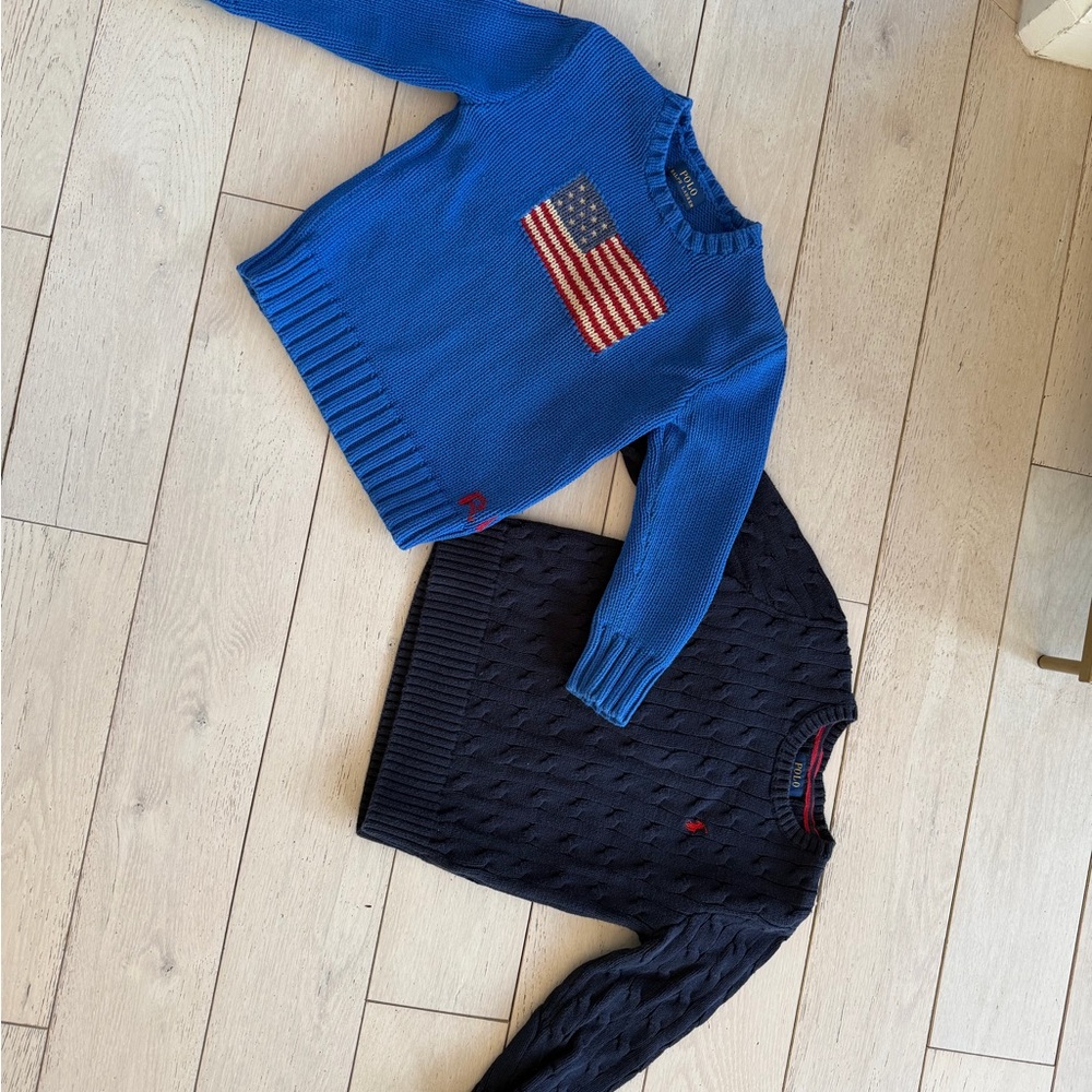 Kids Navy Blue Graphic Sweatshirt - Picture 2 of 5